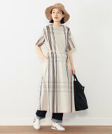 【期間限定10％ポイントバック】BEAMS BOY / ボーイ ビッグタータン ワンピース イージーケア